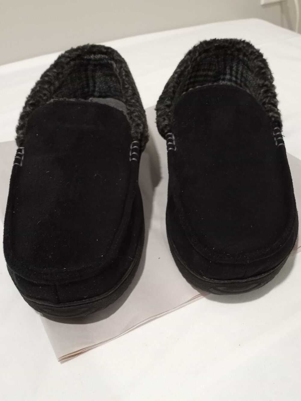 DEARFOAMS ALEXANDER MICROSUEDE HOUSE SLIPPER MEN'S SIZE 13